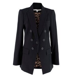 2019 Veronica beard formal dickie jacket. Intermix exclusive leopard lining wa